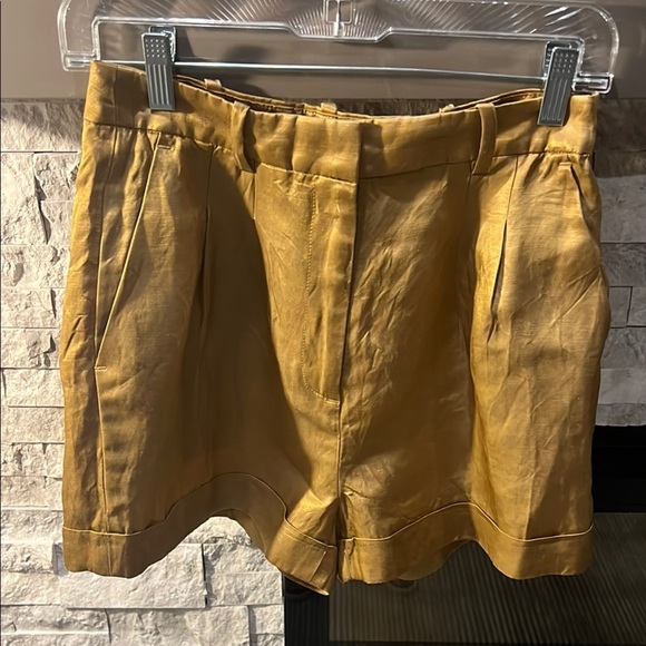 J. Crew high waist bronze colored sateen shorts size 2 - Picture 1 of 13